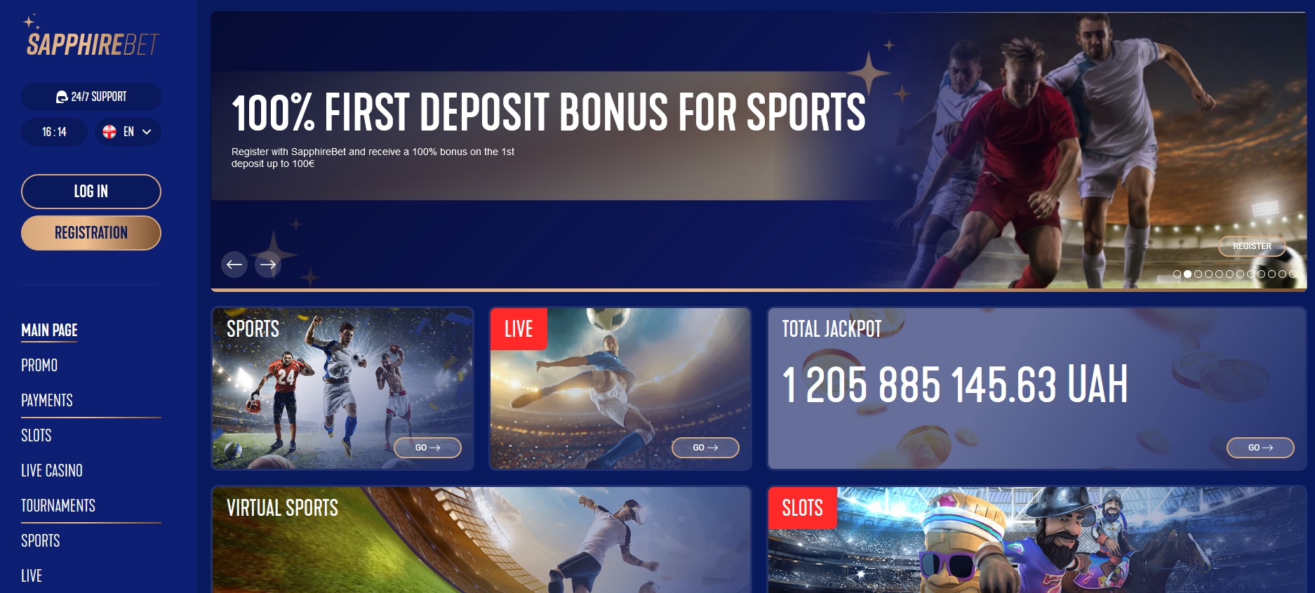 Sapphirebet регистрация и вход